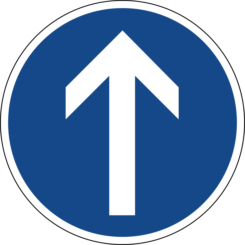 Driving straight ahead mandatory.