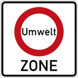 Begin van een lage-emissiezone.