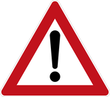 Waarschuwing voor een gevaar zonder specifiek verkeersbord.