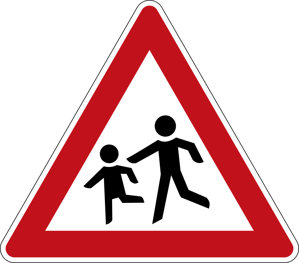 Waarschuwing voor kinderen.