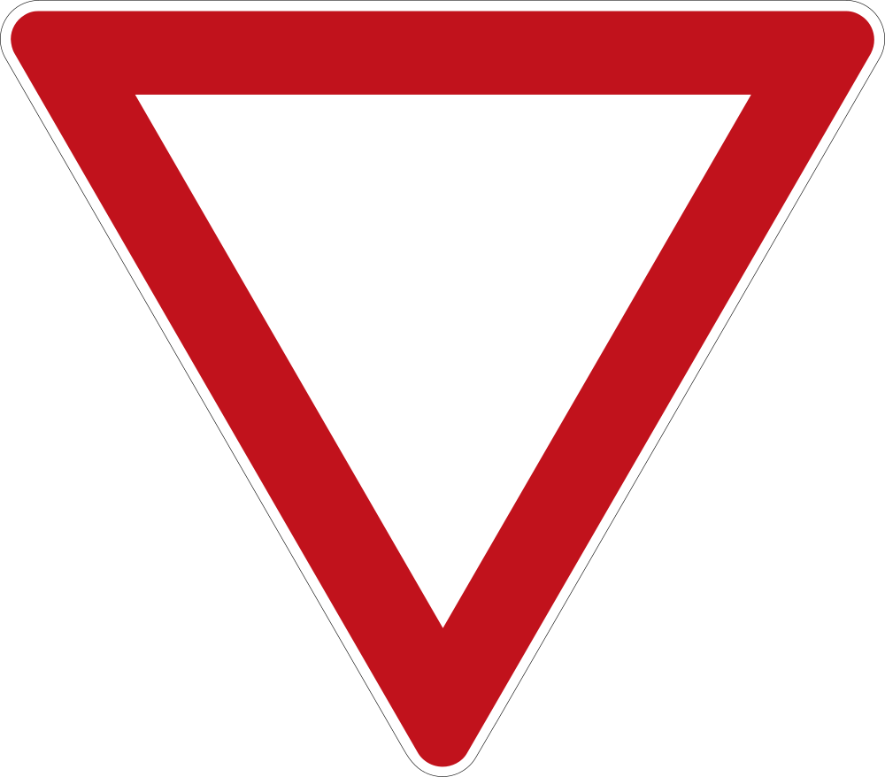 Voorrang verlenen.