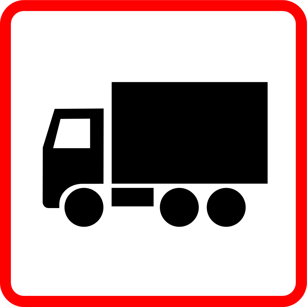 Für Lastwagen.