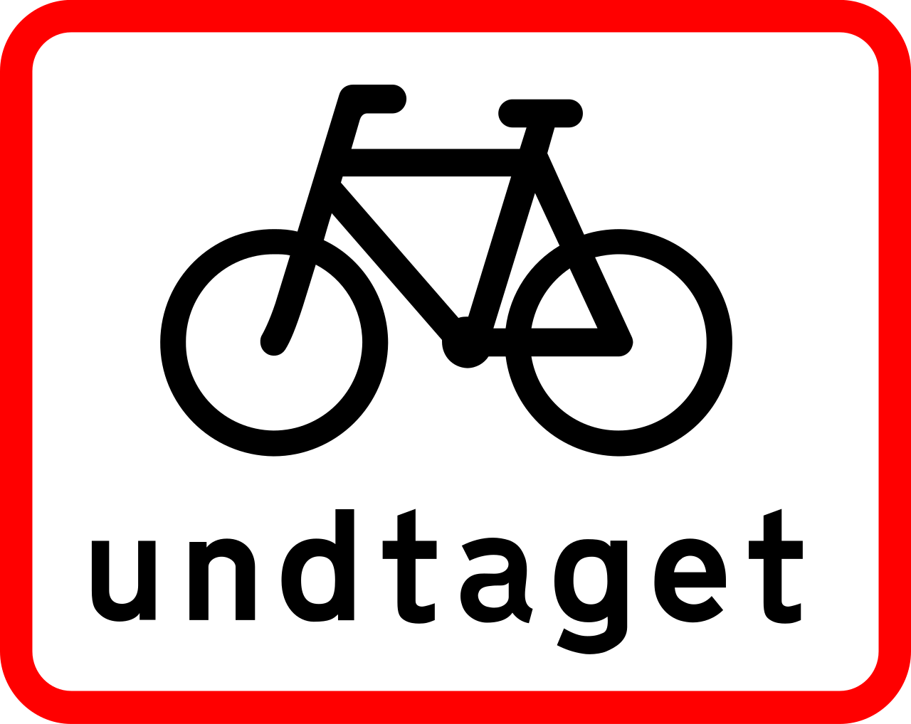 Radfahrer zugelassen.