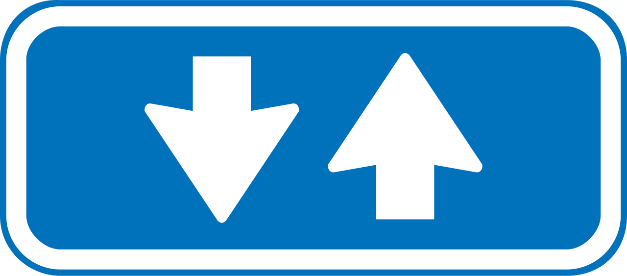Verkehr in beide Richtungen.