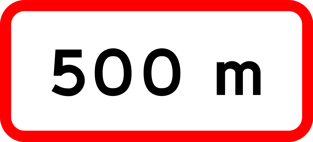 ... Meter voraus.