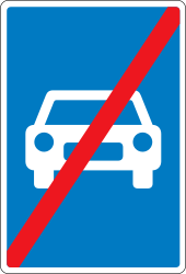 Ende der Kraftfahrstraße.