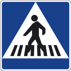 Oversteekplaats voor voetgangers.
