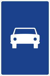 Begin van een autoweg.