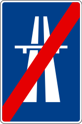 Einde van de autosnelweg.