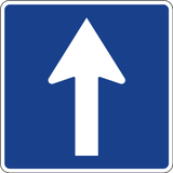 一方通行道路。