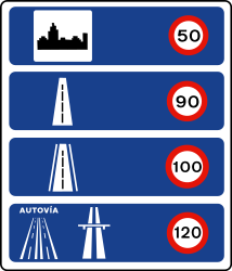 Nationale snelheidslimieten.