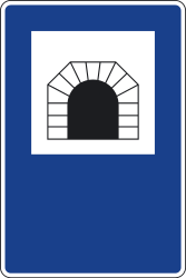 Begin van een tunnel.