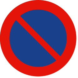 Parkeren verboden.