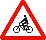 自転車に注意。