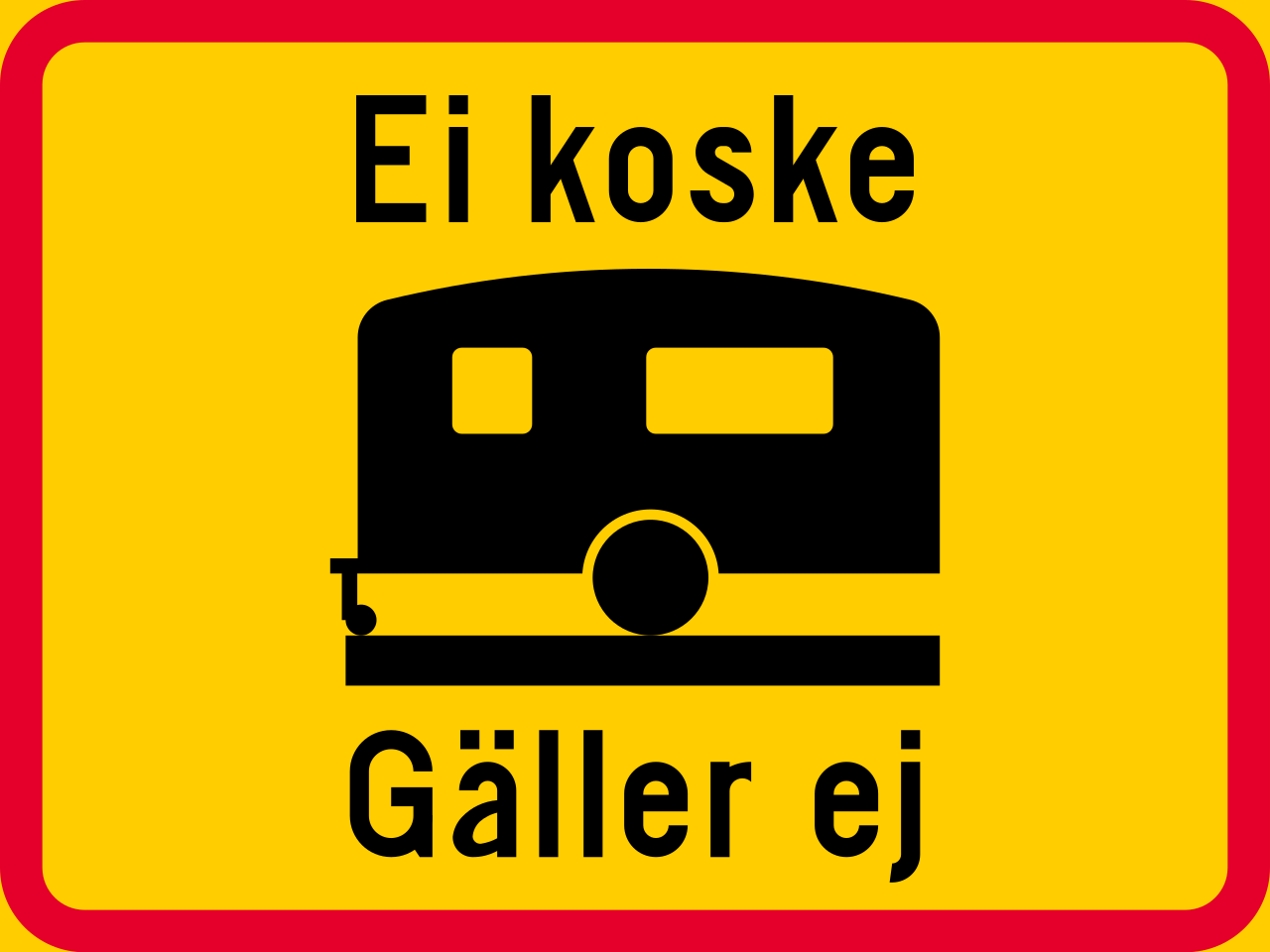 Caravans allowed.