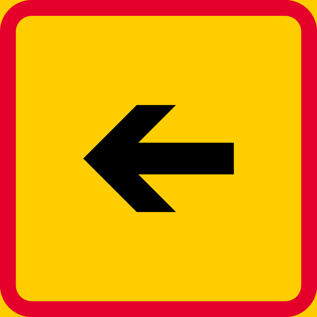 To the left.