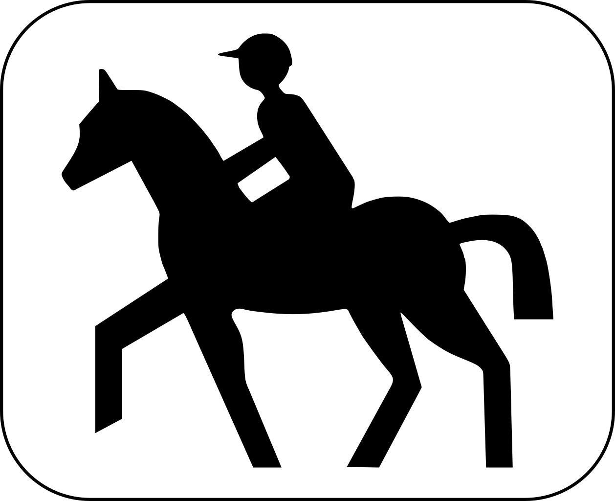 For equestrians.