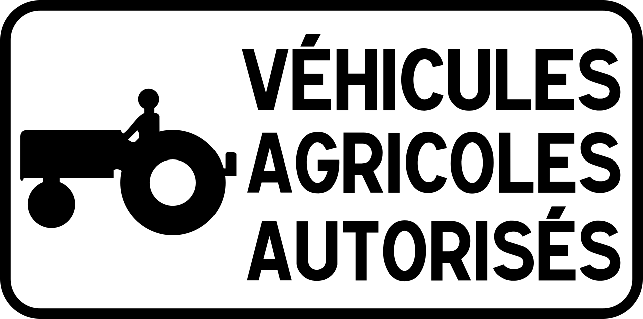 For agricultural vehicles.