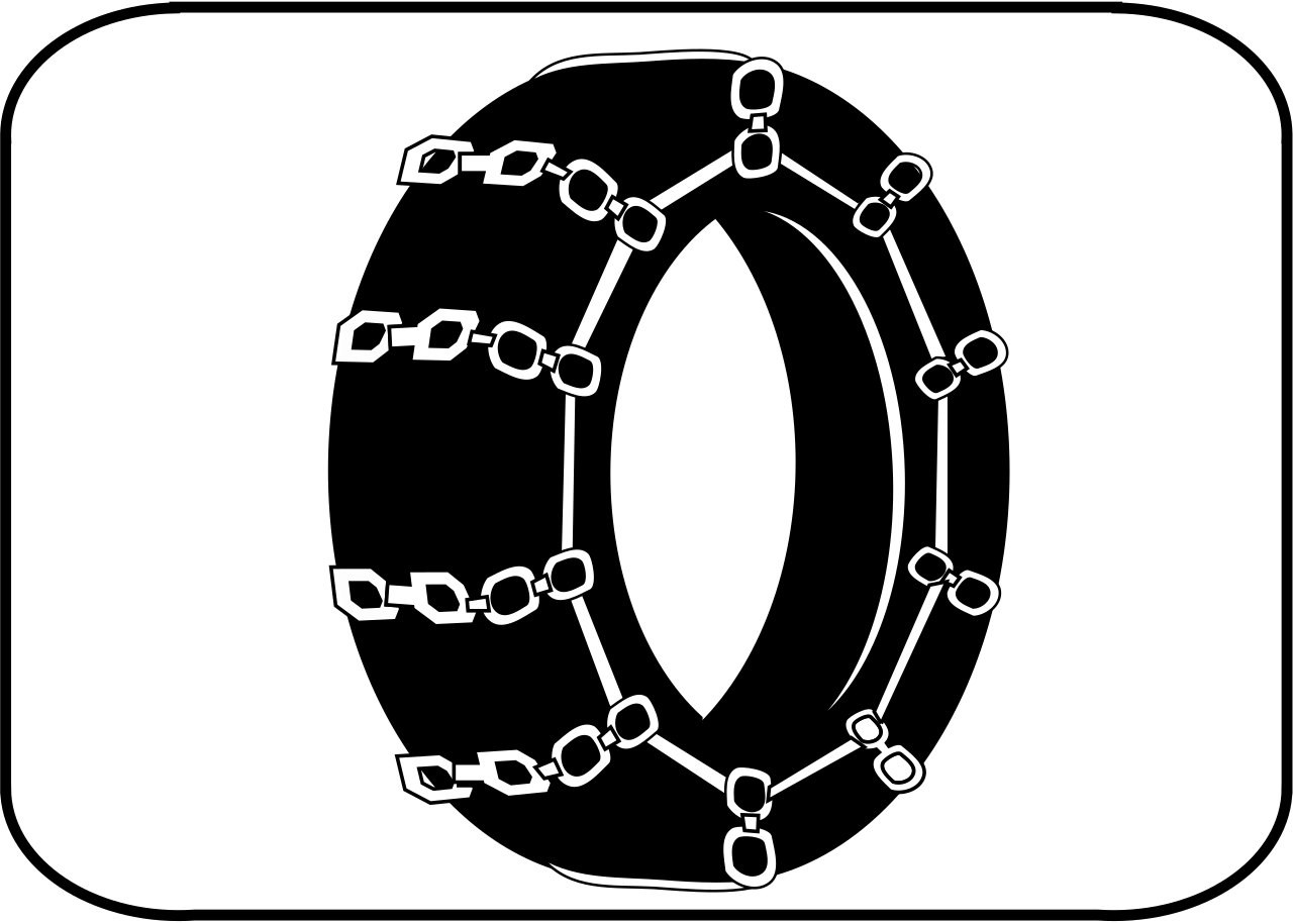 For vehicles with snow chains.