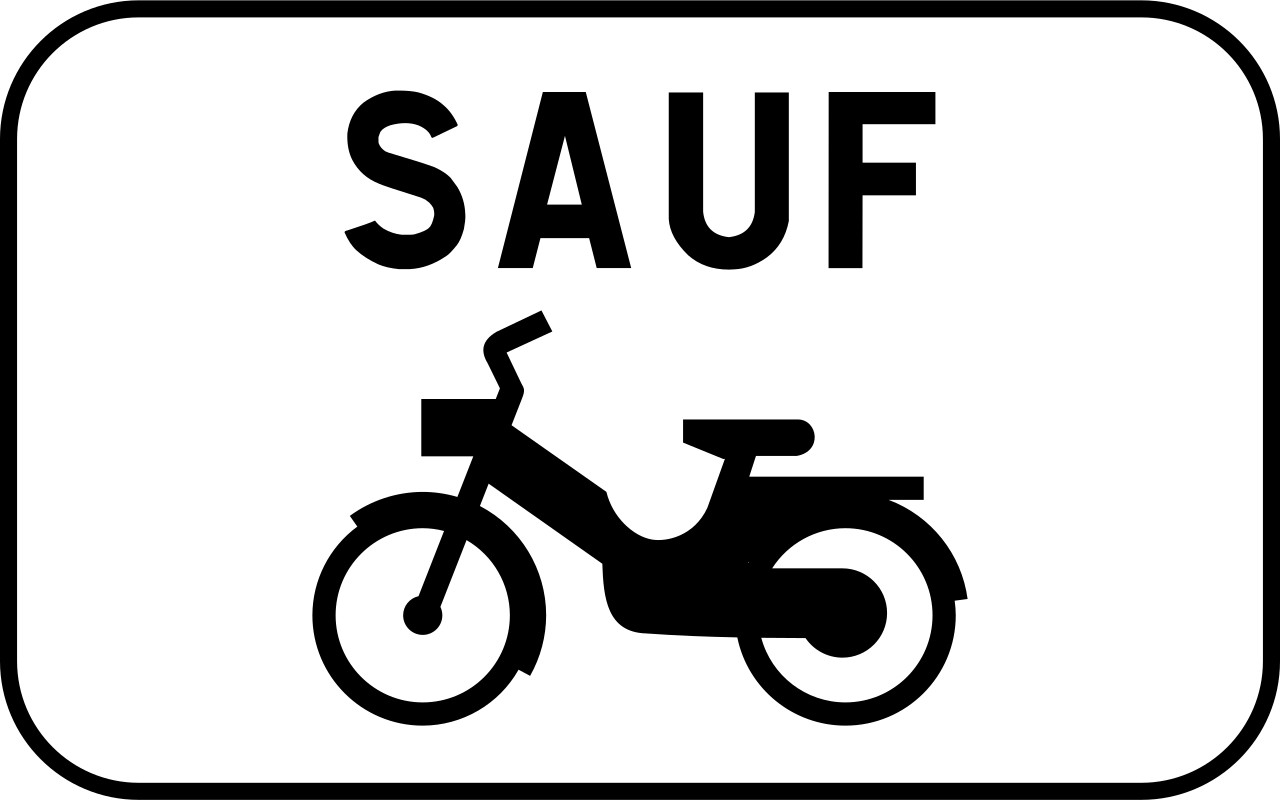 Mopeds allowed.