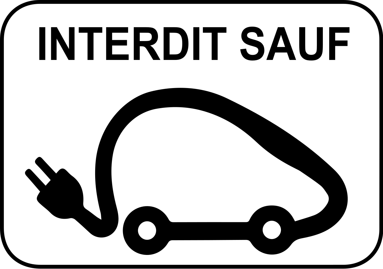 Electric vehicles allowed while charging.
