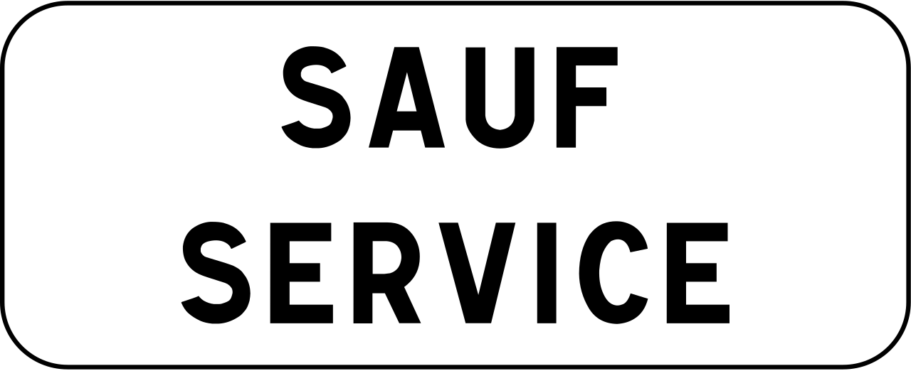 Service vehicles allowed.
