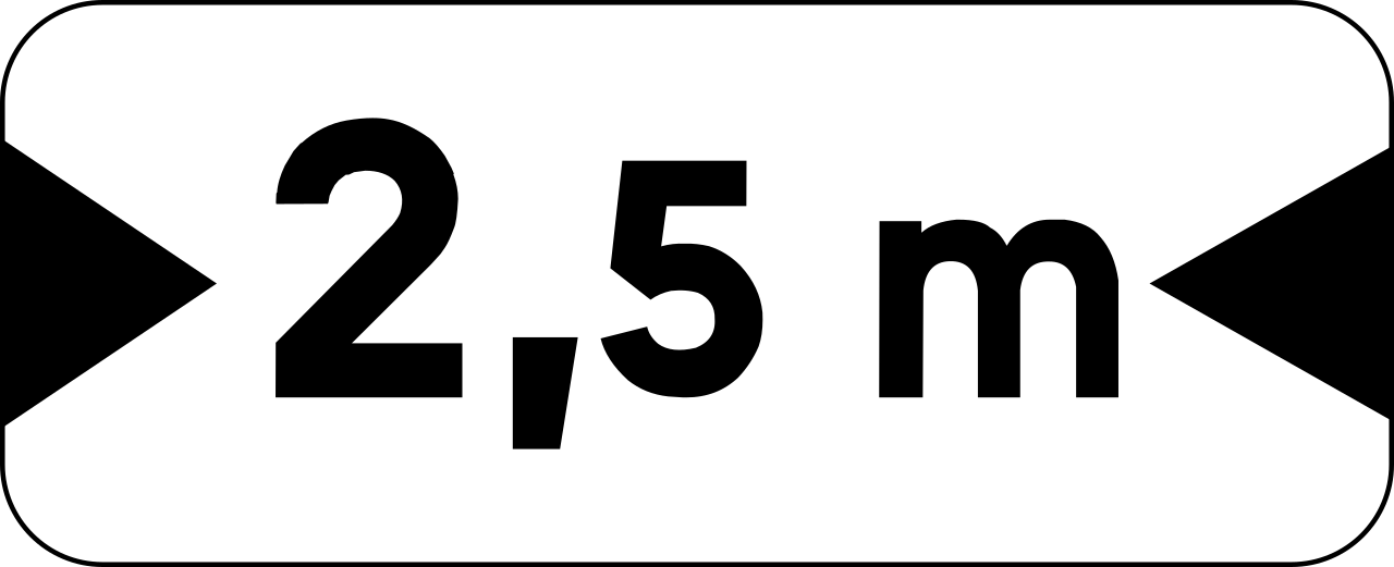 Indicated width.