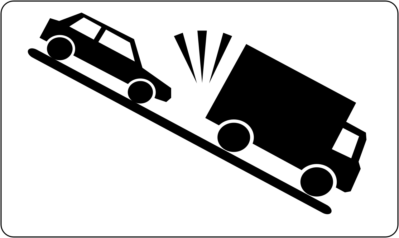 Steep descent.