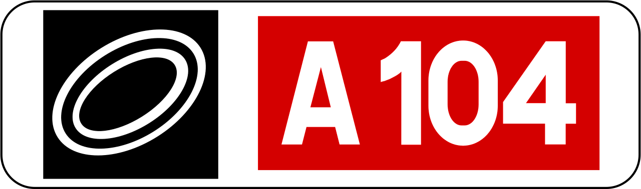 Motorway number and ring road.