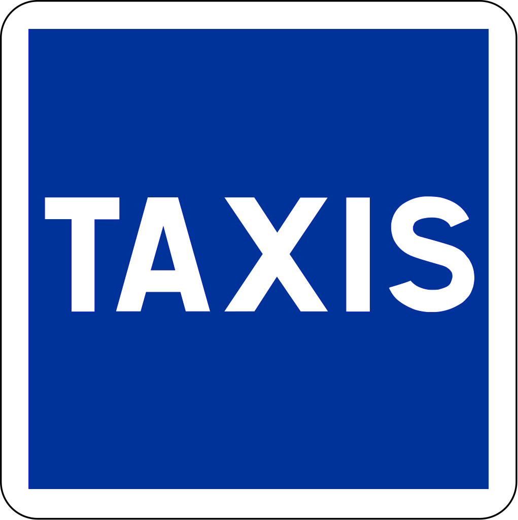 Paragem de táxis.