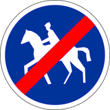 Fim de via obrigatória para cavaleiros.