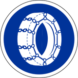 Correntes para neve obrigatórias.
