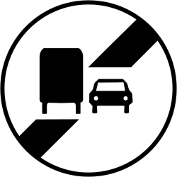 End of the overtaking prohibition for trucks.
