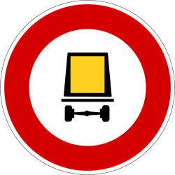 Vehicles carrying dangerous goods prohibited.