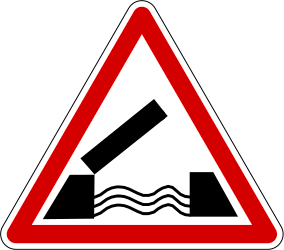 Aviso de ponte móvel.