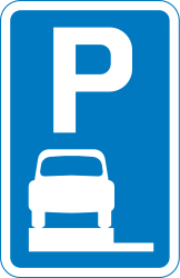 Parking only allowed on the verge or pavement.