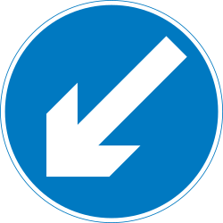 Contourner l'obstacle par la gauche.