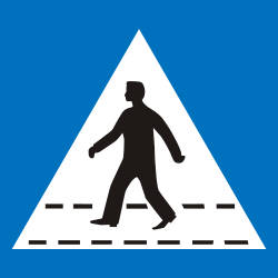 Crossing for pedestrians.