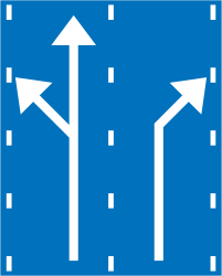 Overview of the lanes and their direction.