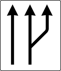 Start of a new lane.