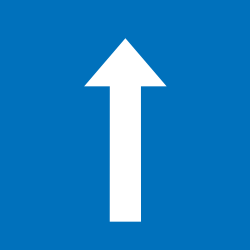 Road with one-way traffic.