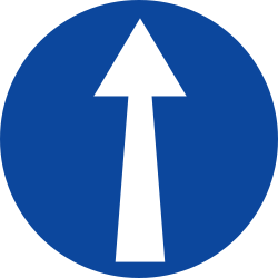 Driving straight ahead mandatory.