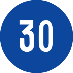 Start of a minimum speed.