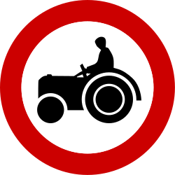 Tractors prohibited.