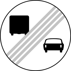 End of the overtaking prohibition for trucks.