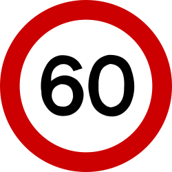 Start of a speed limit.