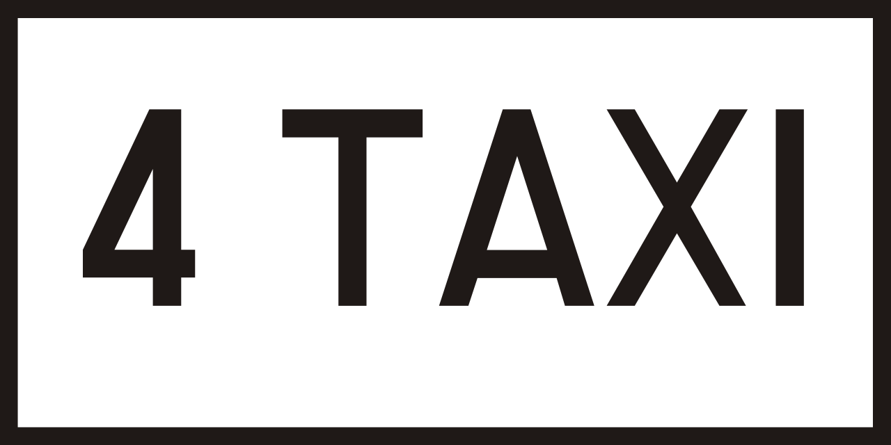 Voor taxi's.