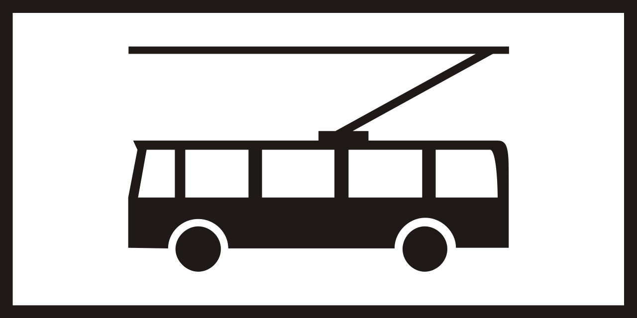Voor trolleybussen.