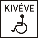 Personen met een handicap uitgezonderd.