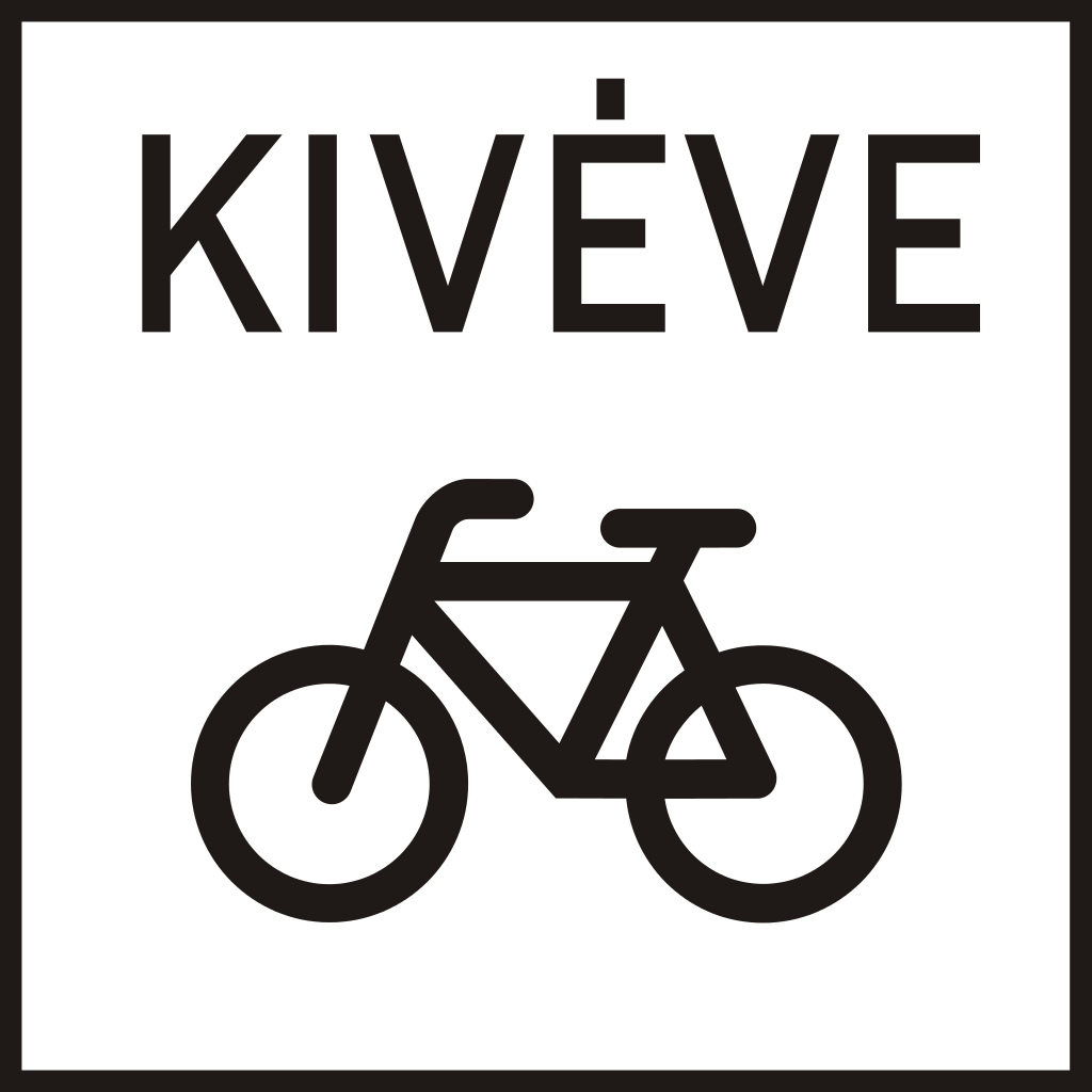 Fietsers toegestaan.